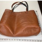 Large Black/Brown reversibleLeather Tote Bag 19x16 Inches 82c Black Photo 8