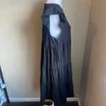 KIRUNDO black short sleeve tiered loose fitting dress | large Photo 1