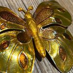 Vintage Butterfly Brooch/Pin West Germany Golden 1960’s Retro Kitsch Gold Photo 5
