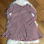 Love, Fire Red & White Long Sleeve Dress Photo 0