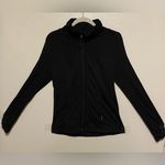 Tangerine  Solid Black  Mock Neck Full Zip Jacket Photo 0