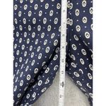 Ann Taylor LOFT  Women's Marisa Pants Blue Printed Size 10 Petite Cotton Ankle Photo 7