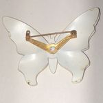 Vintage Germany Colorful Metal Butterfly Brooch Red Photo 3