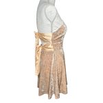 Double Crazy Juniors Light Pink Crushed Velvet Spaghetti Strap Tie Back Dress L Size undefined Photo 6