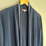 Calypso St. Barth  Navy Linen Open Front Cardigan - size XS Photo 1