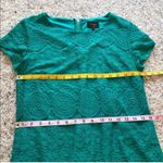 Laundry by Shelli Segal 🆕 Shelli Segal scalloped lace short sleeve scoop neck teal mini dress Photo 4