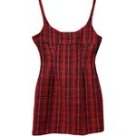 Endless Rose NWT Anthro Red / Pink Boucle Wool Blend Tweed Bustier Mini Dress S Photo 3