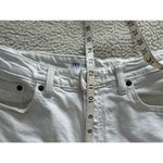 ZARA  Straight Leg High Rise White Denim Jeans Women's Size 10 Photo 6