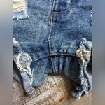 One Teaspoon Blue Distressed Jean Shorts Photo 8