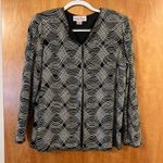 Laurence Kazar 100% Silk Sequin Beaded Evening Blazer Jacket Vintage Medium Photo 0