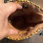 Vintage Sun N Sand Silky Animal Print Beaded Coastal Western Woven Cross… Photo 5