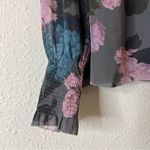 Aritzia Wilfred Valencia Long Sleeve Floral Chiffon Blouse Size Small Photo 5