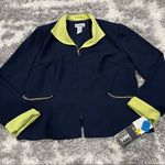 Perceptions Women’s Navy and Neon Jacket US 16 Photo 2