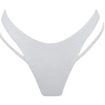 SOMERFIELD SWIM Asilah White Cheeky Bikini Bottoms Size Large Photo 4