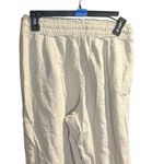 Hollister  Adjustable-rise pull-on baggy Linen Blend Cream pants Small #761 Photo 8