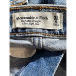 Abercrombie & Fitch The Ankle Straight Blue Ultra High Rise Patchwork Jeans 28 Photo 4