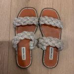 Steve Madden Silver Braided Sandals Photo 0