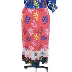 Carolina K Alexa Dress‎ Multicolor Foliage Print Size XS Red Photo 4