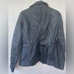 Vintage Cambridge DryGoods black, 100% leather blazer style jacket; size S Black Photo 6
