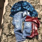 Free People Very Distressed Ankle Jeans Photo 7