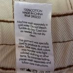 PacSun Women's White Elastic Waist Relaxed Straight Leg Denim Cargo Jeans Size M Photo 5