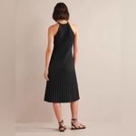 Boden USA BODEN NWT Sleeveless Knitted Midi Dress 6 Black Rib Knit High Neck Quiet Luxury Photo 6