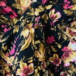 Anthropologie Deep V-Neck Floral Button Front Floral Tunic Blouse Size M NEW Photo 5