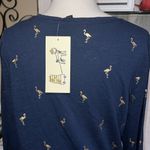 Boden 100% cotton dress flamingo women’s size 14 Blue Photo 5