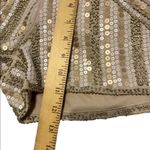 Free minds beige gold sparkly shorts size 2 Photo 3