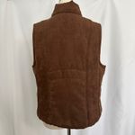 Relativity Vest Faux Suede Brown Quilted Padded Sleeveless Jacket Women XL Photo 4