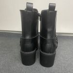 Pazzle  Ankle Boots Womens Block Heel Western Buckle Detail Black Sz 9‎ Photo 4