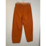 Everlane Women's Curved Canvas Barrel Leg Pant Orange Size 4 100% Cotton Photo 6