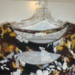 Paradox Black Multicolor Floral Knit Cutout Short Sleeve Top size 1X Photo 2