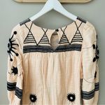 Free People Long Sleeve Embroidered Tunic/Dress Cream Sz XS Photo 9
