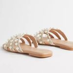 Torrid Pearl Crochet Sandal (WW) Slide-on Flat NWOT S-457 Sz 12WW Photo 1