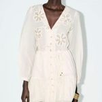 ZARA EMBROIDERED TEXTURED DRESS XS NWT Photo 1