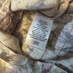 Open Edit  Women’s XS New Purple White Tie Dye Tie Front Puff Sleeve Blouse Photo 8