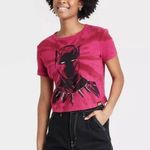 Marvel NWT Womens  Artist Series Black Panther Cropped Dye Dip Tee Shirt - Sz 2X Photo 0