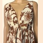 DREAM WEAVER PLUNGING NECK FLORAL MAXI DRESS (CREAM/MULTI) M Brown Size M Photo 9