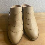 New Women’s Beige tan heeled mules fall Autumn Chunky Block heel shoes size 8 Photo 0