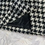 Vintage J.G. Hook Women's Skirt 8P Black White Houndstooth Wool Blend Lined Black Photo 4