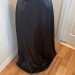 Belsoie Black Satin Maxi Bridesmaid Dress EUC Sz 14 Sleeveless Polyester Photo 2