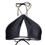 PQ Swim Black Gwen Chain Bikini Top Sz S NWT Photo 0