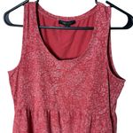 Frye  Women’s Sz Medium Bandana Print Sleeveless Dress Orange Tiered Cotton Photo 2