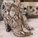 These Three Boutique Snakeskin Booties Shoes Photo 0