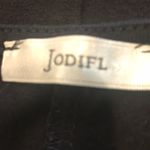 JODIFL Chevron Neckline Black Shirt Dress Photo 4