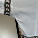 Lucky Brand Poplin Woven Embroidered Peasant Top Blouse, M Photo 6