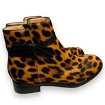 Talbots NEW sz 7 Womens Tish Animal Print Real Calf Hair Zip Up Ankle Boots Chic Photo 3