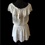 Ramy Brook  Cream Ruffled Midi Dress Photo 2