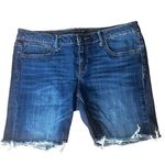 Banana Republic 80s style denim cut off shorts frayed hem Photo 0